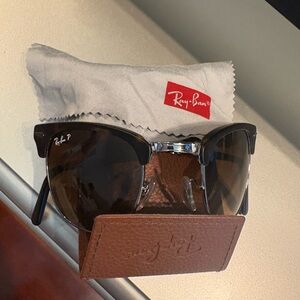 Ray-Ban Sunglasses with Black Frames and Brown Lenses